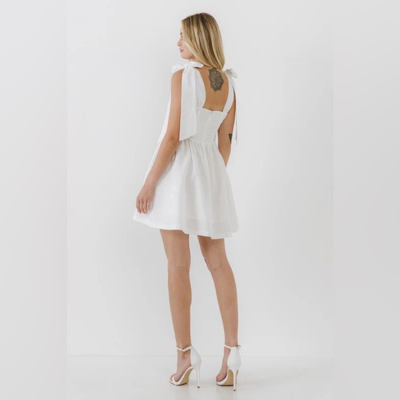 Endless Rose Bowed Baby Doll Mini Dress - Picture 2 of 12